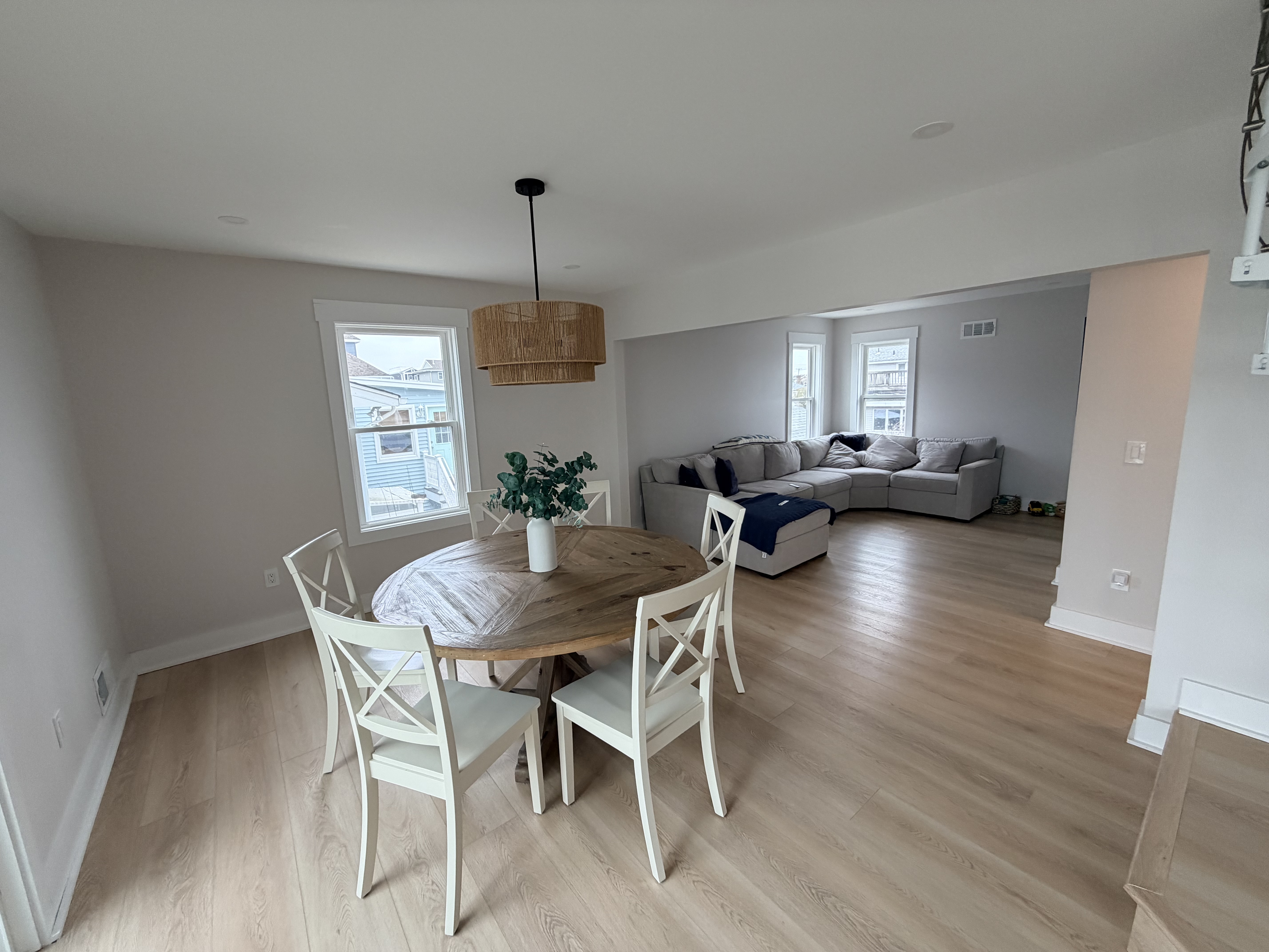 Dining and living room